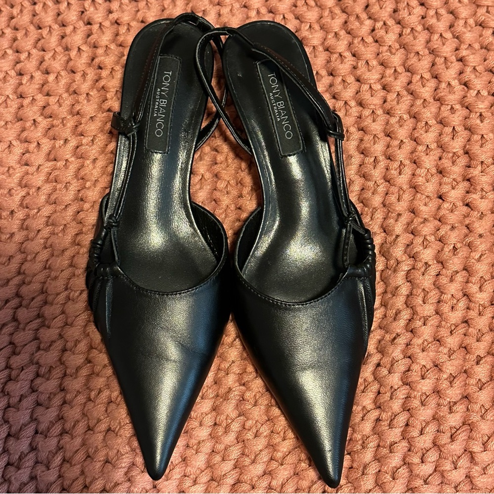 Tony Bianca Kramer Napa leather heels black
